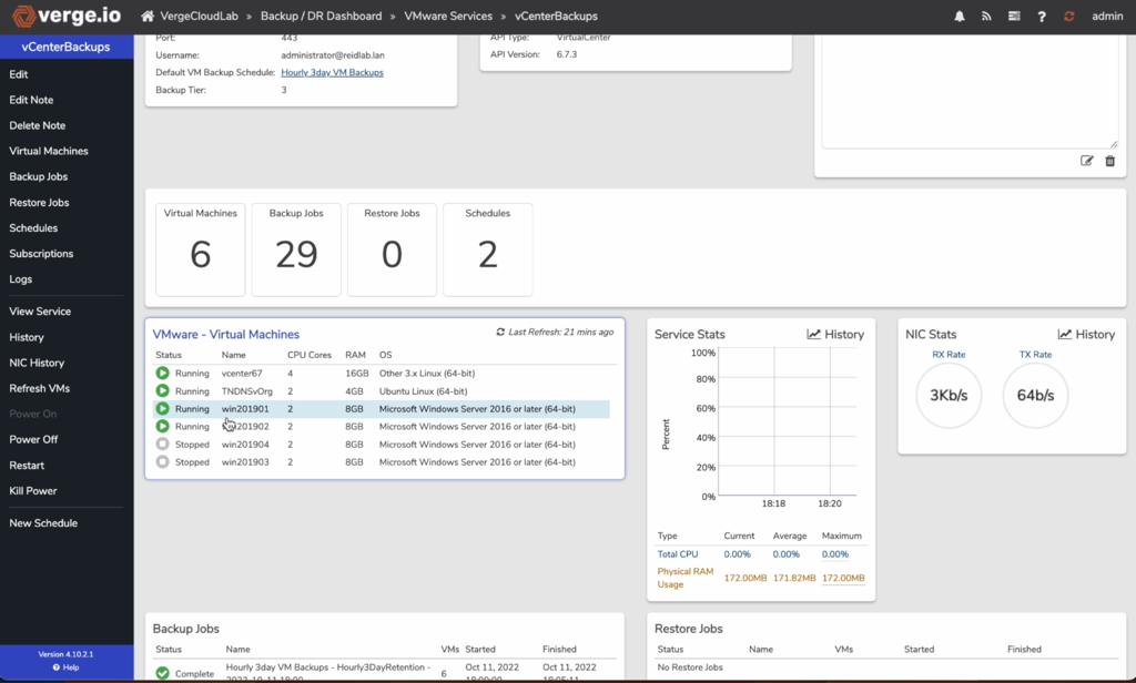 comparing VMware to VergeOS