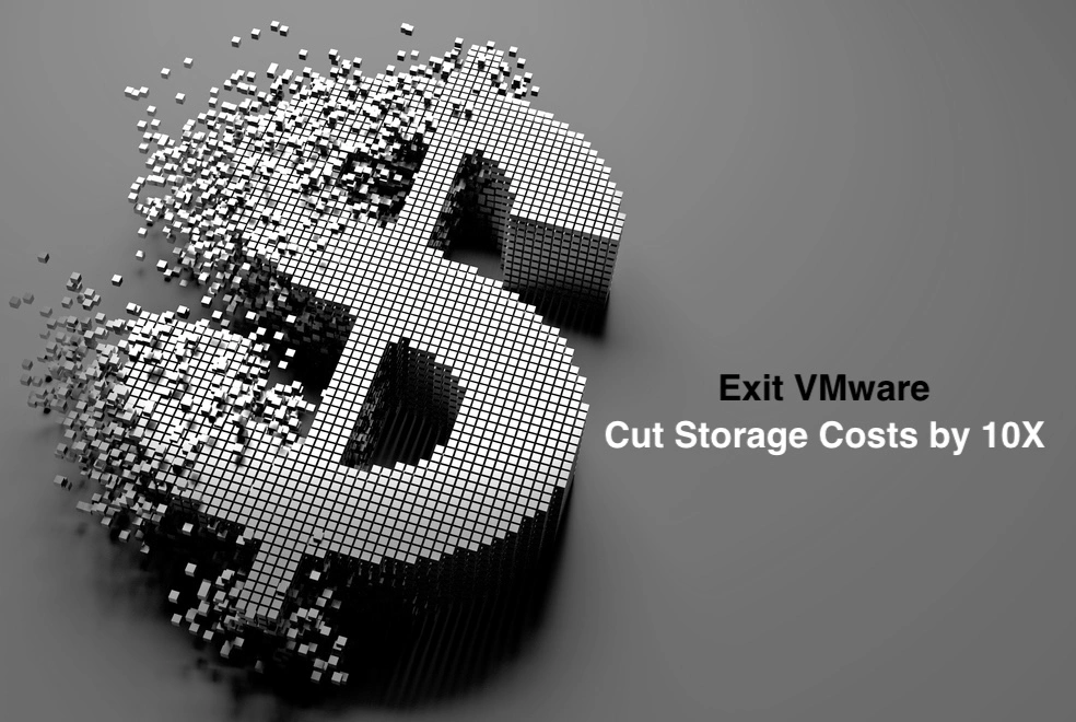 Exiting VMware to Eliminate High Storage Costs