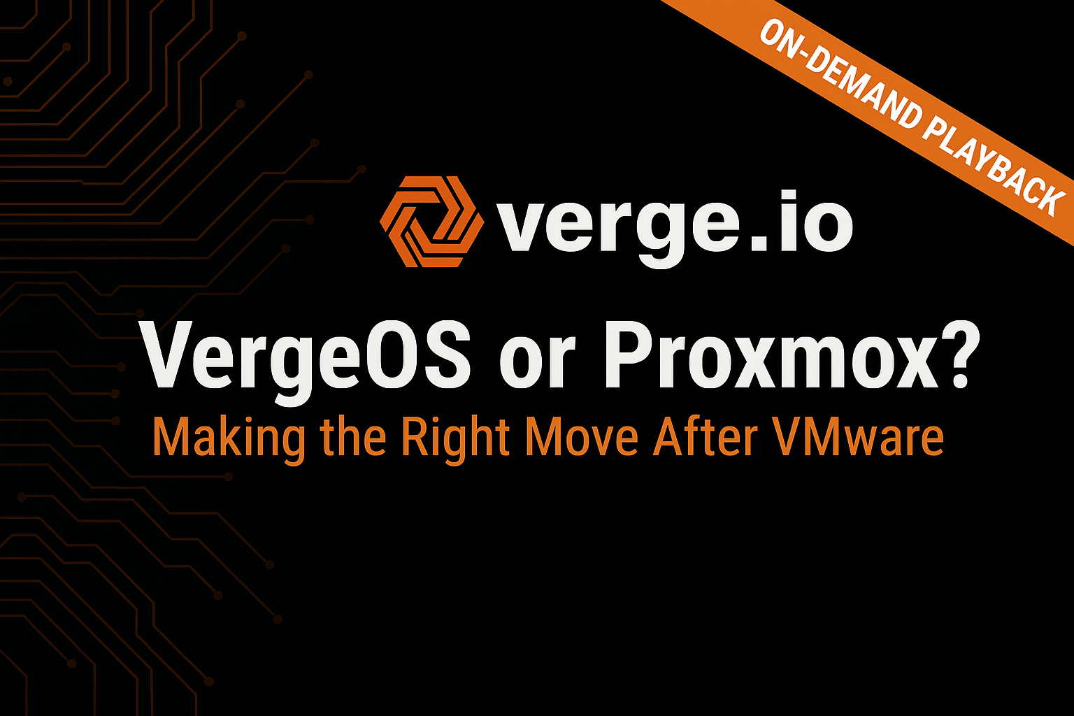 Proxmox or VergeOS Video Banner