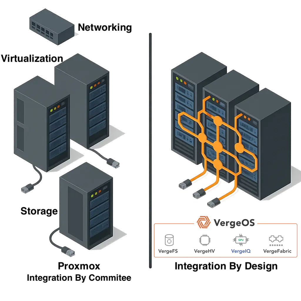 comparing Proxmox to VergeOS