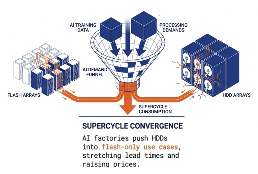 flash and memory supercycle storage comparison — hard drives vs flash