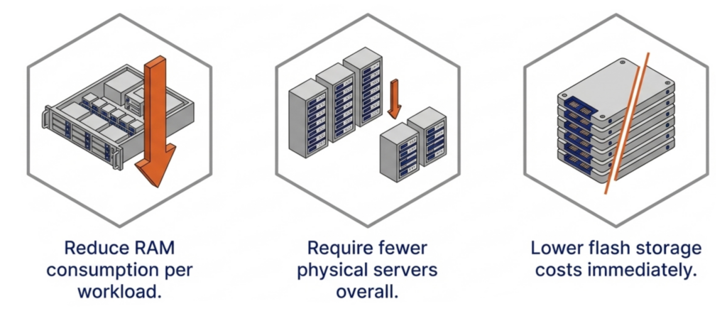 How a Hypervisor Can Reduce RAM Consumption