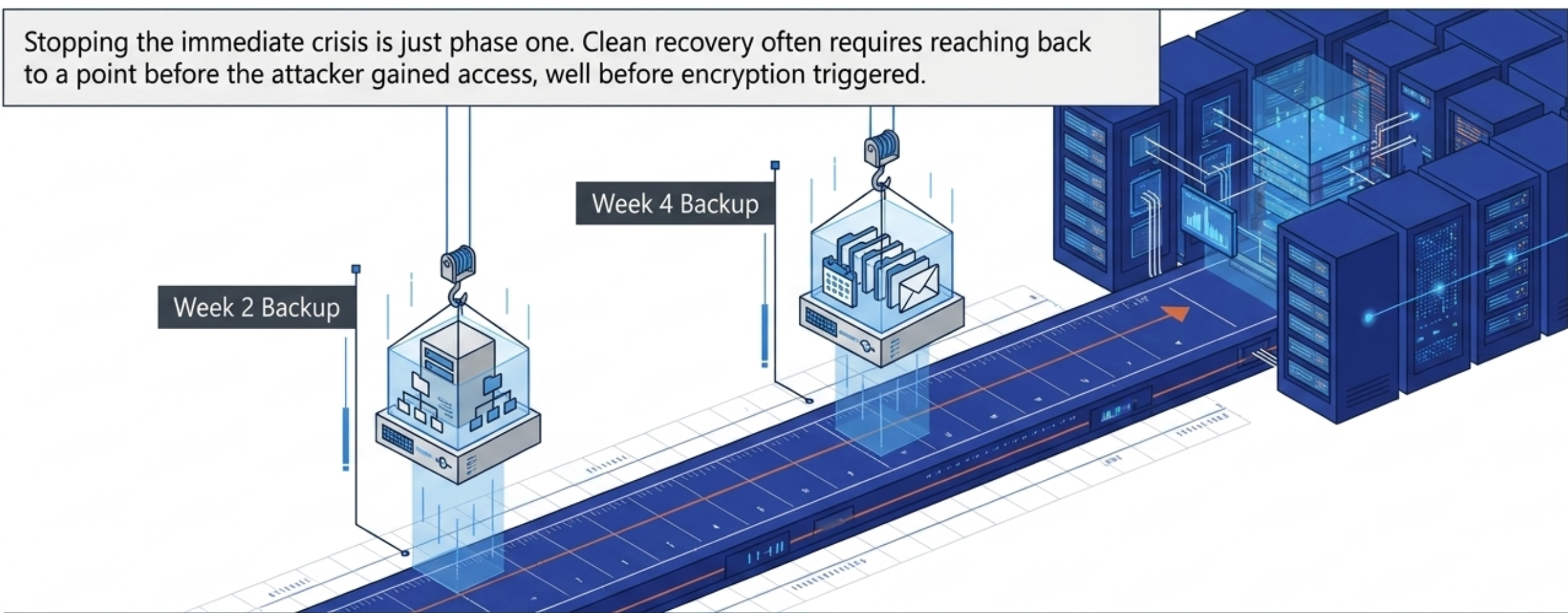 Veeam granular backup recovery over 60 days — historical retention, compliance pulls, air-gapped copies
