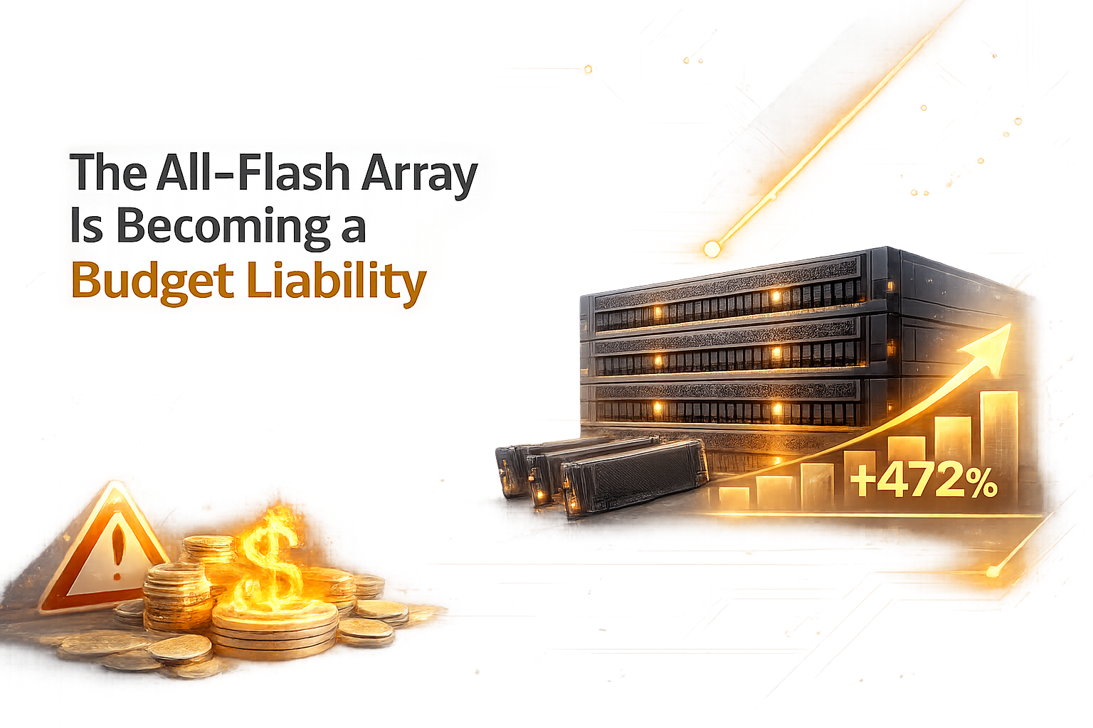 All-Flash Array Cost 2026: A Budget Liability | VergeIO