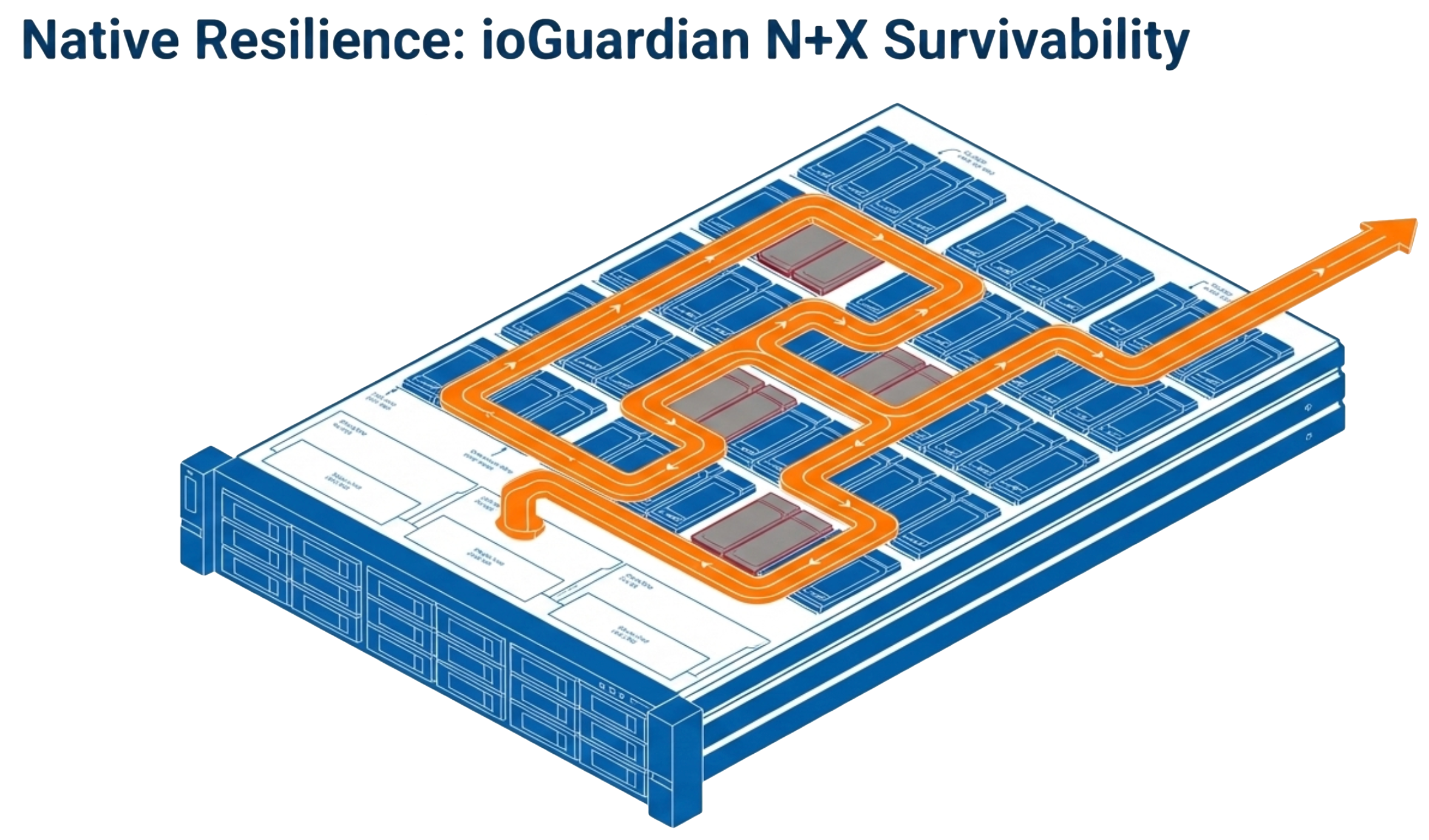 Native resilience features in VergeOS that oVirt enables alongside backup