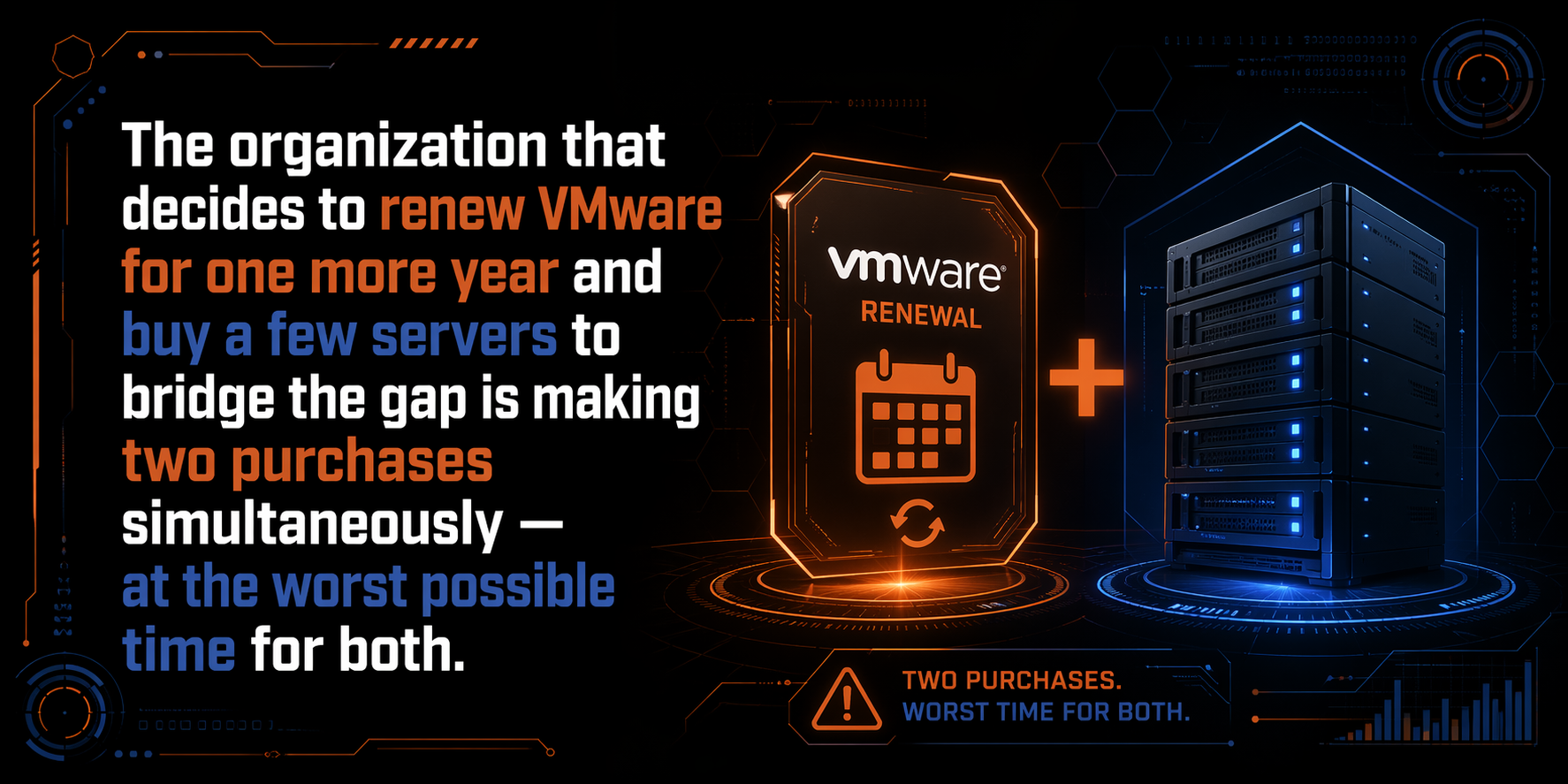 Now is the worst time to renew VMware and buy new servers